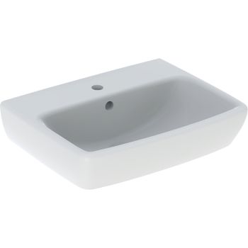 - GEBERIT Selnova Square Umywalka 45x35 cm, z przelewem biała 500322017 - 500.322.01.7 - Łazienki Szydłowski