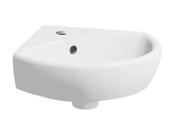  - GEBERIT Selnova Umywalka kompaktowa narożna 41,5 x 41 cm biały połysk 500326015 - 500.326.01.5 - Łazienki Szydłowski