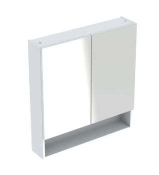  - GEBERIT Selnova Square Szafka z lustrem 58,8 x 85 x 17,5cm, z dwojgiem drzwi, biały 501264001 - 501.264.00.1 - Łazienki Szydłowski