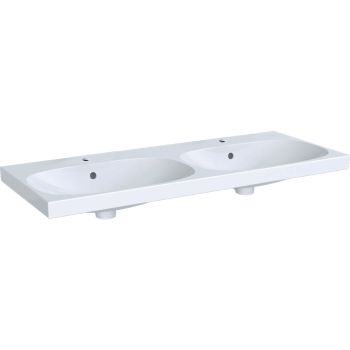  - GEBERIT Acanto Umywalka podwójna 120 x 48,2 cm biała z powłoką KeraTect 500627018 - 500.627.01.8 - Łazienki Szydłowski