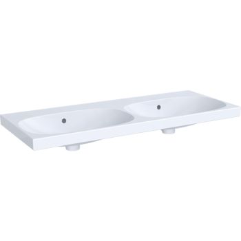  - GEBERIT Acanto Umywalka podwójna 120 x 48,2 cm biała z powłoką KeraTect 500628018 - 500.628.01.8 - Łazienki Szydłowski