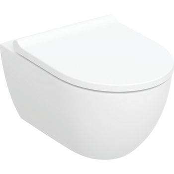  - GEBERIT Acanto Zestaw wiszącej miski WC, lejowa, 36x53 cm, z deską sedesową, biały 502774001 - 502.774.00.1 - Łazienki Szydłowski