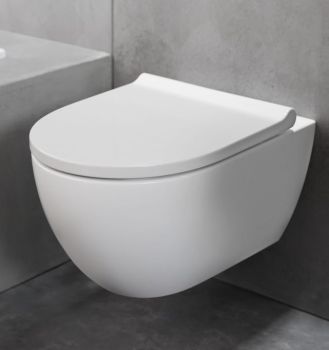  - GEBERIT Acanto WC wiszące z deską sedesową, biały z powłoką KeraTect 502774008 - 502.774.00.8 - Łazienki Szydłowski