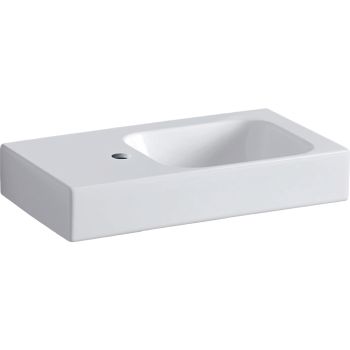  - GEBERIT iCon Umywalka kompaktowa, 53x31 cm, bez przelewu biały z powłoką KeraTect 124153600 - 124153600 - Łazienki Szydłowski