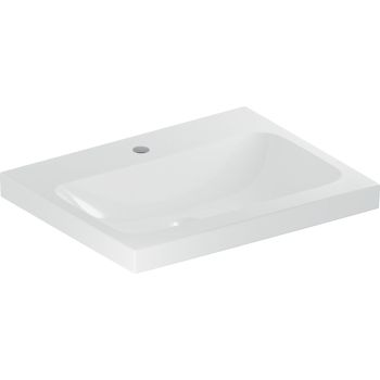  - GEBERIT iCon Light Umywalka, 60x48 cm, bez przelewu, z otworem na baterię, KeraTect 501834006 - 501.834.00.6 - Łazienki Szydłowski