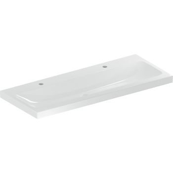  - GEBERIT iCon Light Umywalka, 120x48 cm, bez przelewu, z dwoma otworami na baterię, KeraTect 501837006 - 501.837.00.6 - Łazienki Szydłowski