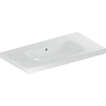  - GEBERIT iCon Light Umywalka, 90x48 cm, z przelewem, bez otworu na baterię, z powierzchnią odkładczą, KeraTect 501840004 - 501.840.00.4 - Łazienki Szydłowski