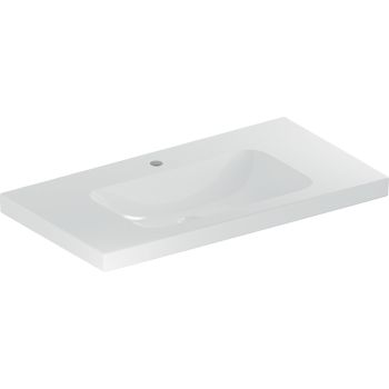  - GEBERIT iCon Light Umywalka, 90x48 cm, bez przelewu, z otworem na baterię, z powierzchnią odkładczą, KeraTect 501840006 - 501.840.00.6 - Łazienki Szydłowski