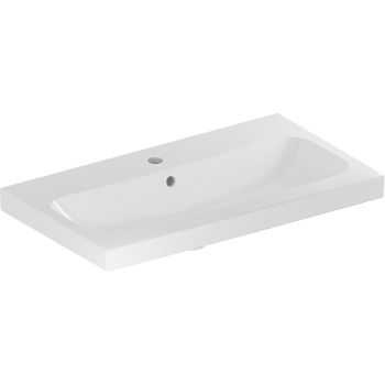  - GEBERIT iCon Light Umywalka, 75x42 cm, z przelewem, z otworem na baterię, KeraTect 501842002 - 501.842.00.2 - Łazienki Szydłowski