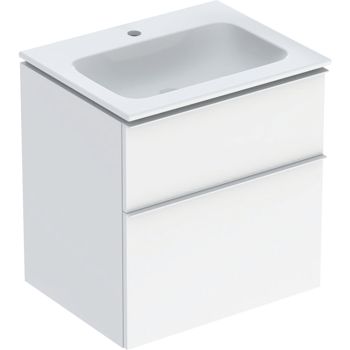  - GEBERIT iCon biała umywalka 60cm z szafką biały wysoki połysk, KeraTect 502331011 - 502.331.01.1 - Łazienki Szydłowski