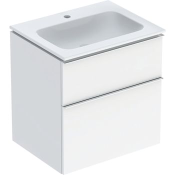  - GEBERIT iCon biała umywalka 60cm z szafką biały wysoki połysk, KeraTect 502331012 - 502.331.01.2 - Łazienki Szydłowski