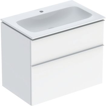  - GEBERIT iCon biała umywalka 75 cm z szafką w kolorze biały połysk z KeraTec 502332011 - 502.332.01.1 - Łazienki Szydłowski