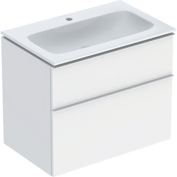  - GEBERIT iCon umywalka 75 x 48 cm z szafką, biała z powłoką KeraTect 502332013 - 502.332.01.3 - Łazienki Szydłowski
