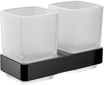  - EMCO Loft podwójny uchwyt na szklankę czarny mat  052513300 - 052513300 - Łazienki Szydłowski