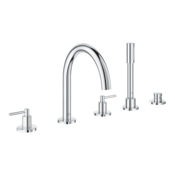 - GROHE-Atrio 5-otworowa bateria wannowa chrom 29407000 - 29407000 - Łazienki Szydłowski