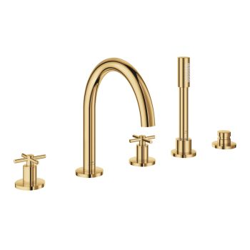 - GROHE-Atrio 5-otworowa bateria wannowa cool sunrise 29408GL0 - 29408GL0 - Łazienki Szydłowski
