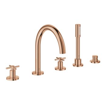  - GROHE-Atrio 5-otworowa bateria wannowa warm sunset 29408DA0 - 29408DA0 - Łazienki Szydłowski