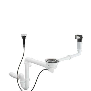 - HANSGROHE D14-11 Automatyczny komplet odpływ i przelew kolor wykończenia stal szlachetna 43931800 - 43931800 - Łazienki Szydłowski