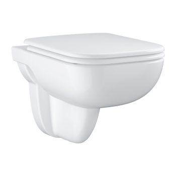 - GROHE-Start Edge Ceramic Miska WC wisząca 538 x 365 mm z deską wolnoopadającą biały połysk 39815000 - 39815000 - Łazienki Szydłowski