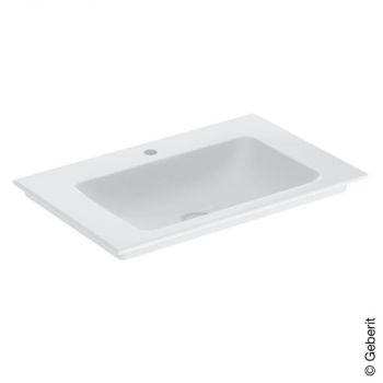  - Geberit ONE umywalka meblowa 75 x4 8 cm biały połysk z powłoką KeraTect 505010012 - 505.010.01.2 - Łazienki Szydłowski