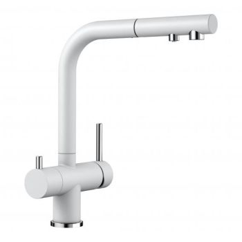  - BLANCO Fontas-S II bateria kuchenna  z wyciąganą wylewką, dla systemu filtrów biały 525204 - 525204 - Łazienki Szydłowski