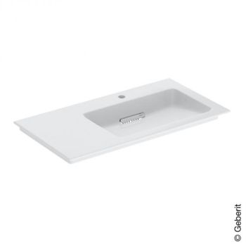  - Geberit ONE umywalka meblowa 90 x 48 cm biały połysk z powłoką KeraTect 505009001 - 505.009.00.1 - Łazienki Szydłowski