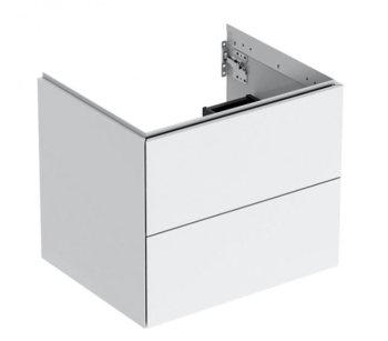 - Geberit ONE szafka pod umywalkę z 2 szufladami 59,2 x 47 cm biały wysoki połysk 505261001 - 505.261.00.1 - Łazienki Szydłowski