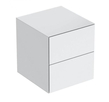 - Geberit ONE szafka boczna 45x47 cm z 2 szufladami biały wysoki połysk 505077001 - 505.077.00.1 - Łazienki Szydłowski