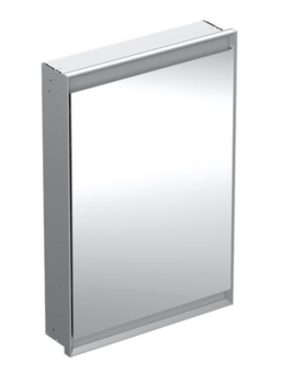  - Geberit ONE szafka z lustrem z oświetleniem LED 60x15 cm aluminium szczotkowany 505800001 - 505.800.00.1 - Łazienki Szydłowski