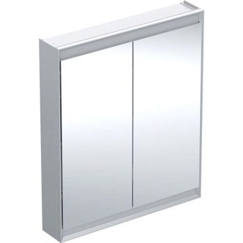  - Geberit ONE szafka z lustrem z oświetleniem LED 75x15 cm aluminium szczotkowany 505812001 - 505.812.00.1 - Łazienki Szydłowski