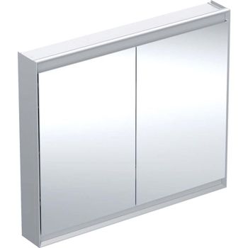  - Geberit ONE szafka z lustrem z oświetleniem LED 105x15 cm aluminium szczotkowany 505814001 - 505.814.00.1 - Łazienki Szydłowski