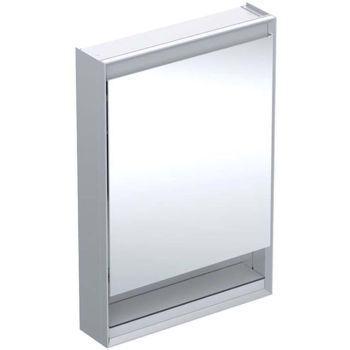  - Geberit ONE szafka z lustrem z oświetleniem LED 60x15 cm aluminium szczotkowany 505831001 - 505.831.00.1 - Łazienki Szydłowski