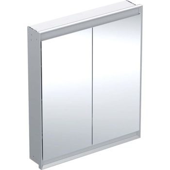  - Geberit ONE szafka z lustrem z oświetleniem LED 75x15 cm aluminium szczotkowany 505802001 - 505.802.00.1 - Łazienki Szydłowski