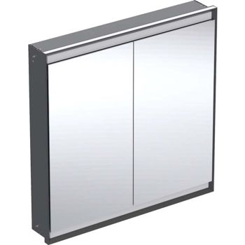  - Geberit ONE szafka z lustrem z oświetleniem LED 90 x 15 cm czarny mat 505803007 - 505.803.00.7 - Łazienki Szydłowski