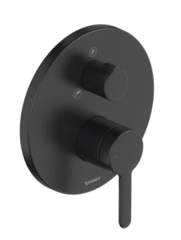 - DURAVIT C.1 bateria wannowa do 2 odbiorników czarny mat C15210012046 - C15210012046 - Łazienki Szydłowski