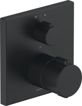 - DURAVIT Termostatyczna bateria prysznicowa do 2 odbiorników  czarny mat TH4200013046 - TH4200013046 - Łazienki Szydłowski