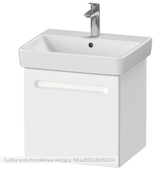  - Duravit No.1 szafka pod umywalkę 49x42,6 cm z 1 szufladą biały mat N14280018180000 - N14280018180000 - Łazienki Szydłowski