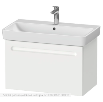  - Duravit No.1 szafka pod umywalkę 74x42,6 cm z 1 szufladą, biały mat N14383018180000 - N14383018180000 - Łazienki Szydłowski