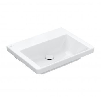  - Villeroy&Boch Subway 3.0 umywalka wpuszczana w blat 60 x 47 cm bez otworu na baterię, bez przelewu, biały 4A706F01 - 4A706F01 - Łazienki Szydłowski