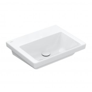 - Villeroy&Boch Subway 3.0 umywalka meblowa 55 x 44 cm bez otworu na baterię, bez przelewu biały 4A70F601 - 4A70F601 - Łazienki Szydłowski