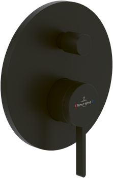 - Villeroy&Boch Dawn bateria prysznicowa, element zewnętrzny czarny mat TVS106353110K5 - TVS106353110K5 - Łazienki Szydłowski