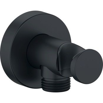 - DURAVIT Przyłącze ścienne do węża z uchwytem czarny mat UV0630009046 - UV0630009046 - Łazienki Szydłowski