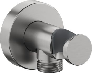 - DURAVIT Przyłącze ścienne do węża  z uchwytem stal nierdzewna szczotkowana UV0630009070 - UV0630009070 BQ - Łazienki Szydłowski