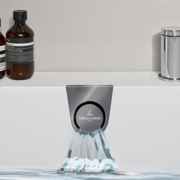 - Villeroy&Boch Oberon 2.1 dopływ wody zintegrowany z przelewem chrom i biały UPCON0144 - UPCON0144 - Łazienki Szydłowski