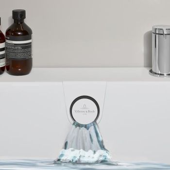 - Villeroy&Boch Oberon 2.1 dopływ wody zintegrowany z przelewem biały mat UPCON0144-RW - UPCON0144-RW - Łazienki Szydłowski