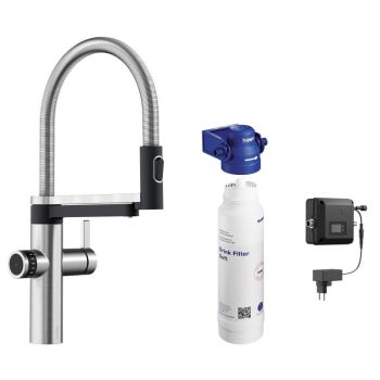  - BLANCO Evol-S Pro bateria kuchenna z systemem filtrującym stal szlachetna szczotkowana 526311 - 526311 - Łazienki Szydłowski
