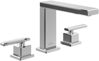 - Villeroy&Boch Mettlach 3-otworowa bateria umywalkowa chrom TVW12600200061 - TVW12600200061 - Łazienki Szydłowski