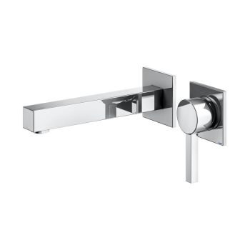 - Keuco Edition 90 Square bateria umywalkowa ścienna 20cm chrom 59116010200 - 59116010200 sk - Łazienki Szydłowski