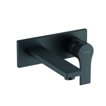 - KLUDI Zenta SL bateria umywalkowa wylewka 18 cm czarny mat 482473965 - 482473965 - Łazienki Szydłowski