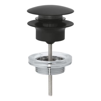 - GROHE- zamykany zestaw odpływowy z korkiem phantom black 29510KF0 - 29510KF0 - Łazienki Szydłowski